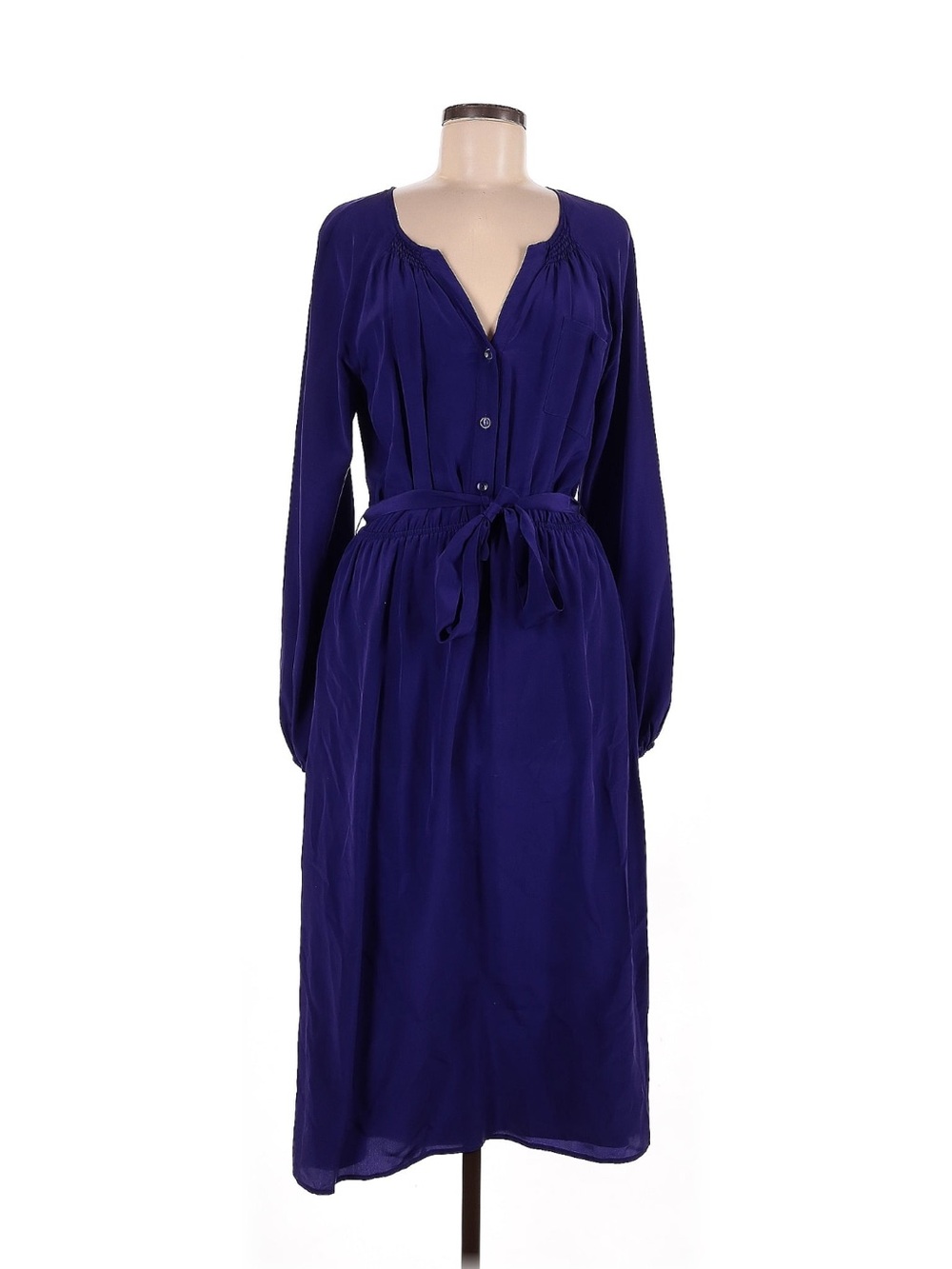 100% silk purple maxi dress M